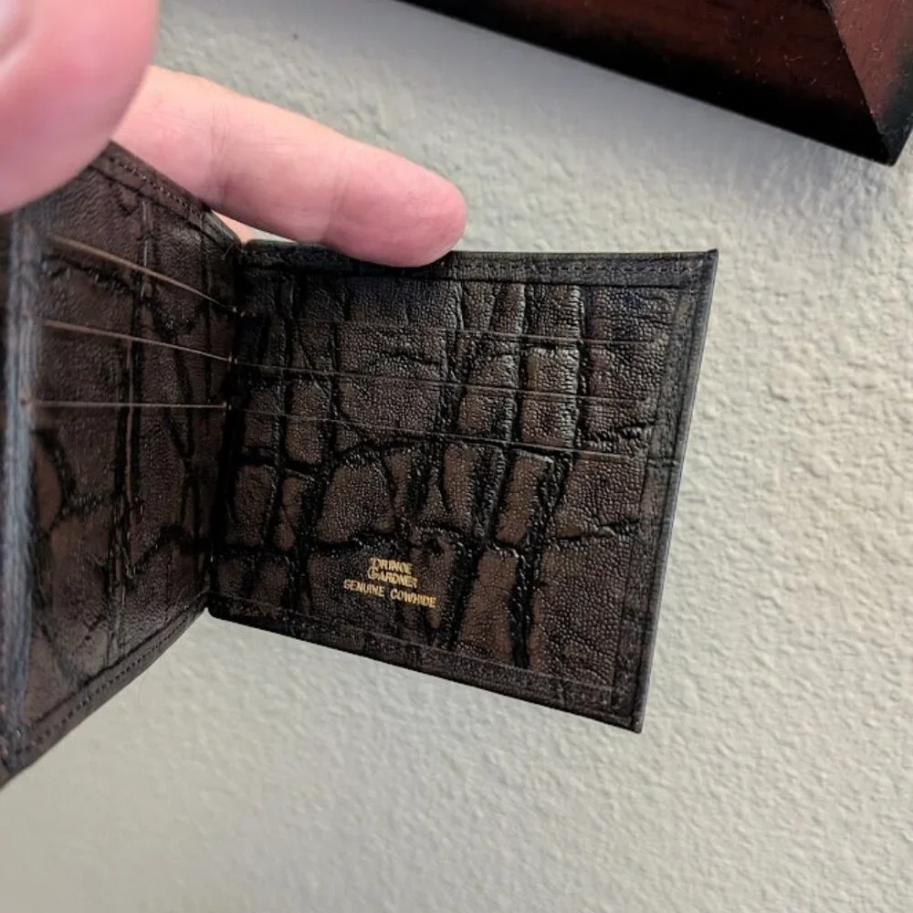 NOS Prince Gardner Z-Fold Leather Wallet 